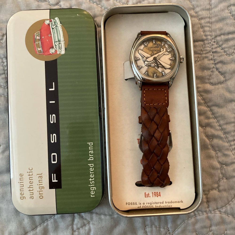 Fossil vintage pilot collection edition - never worn and in original packaging